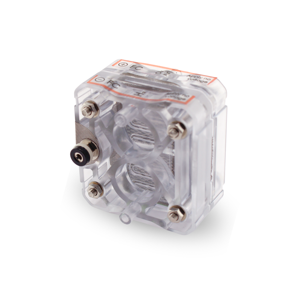 H-TEC Double Fuel Cell H2/O2/Air F104 two-cell PEM fuel cell, front view