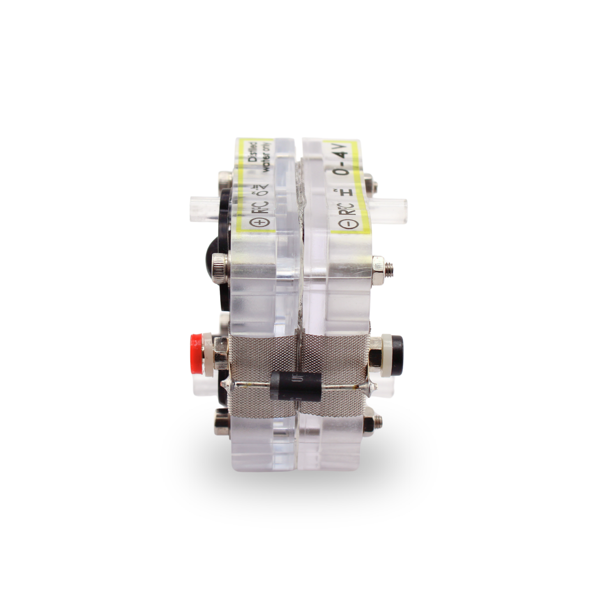H-TEC R104 double reversible fuel cell, 10 cm³/min hydrogen in electrolyzer mode, side view