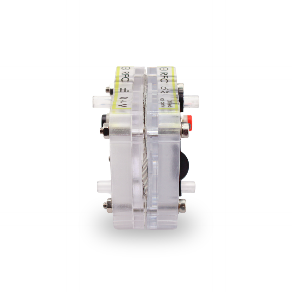 H-TEC Double Reversible Fuel Cell R104 transparent two-cell stack, side profile