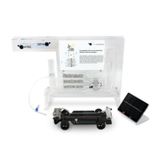 H-TEC D114 Solar Hydrogen Car and Gas Station Demo: clear acrylic hydrogen gas station with electrolyzer, fuel cell demo car and solar module