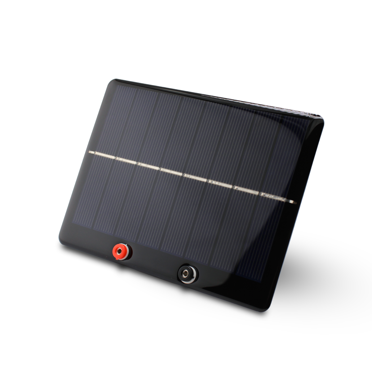 H-TEC Solar Module Tutorial A113, 2.0 V / 600 mA solar panel with red and black 2 mm banana sockets