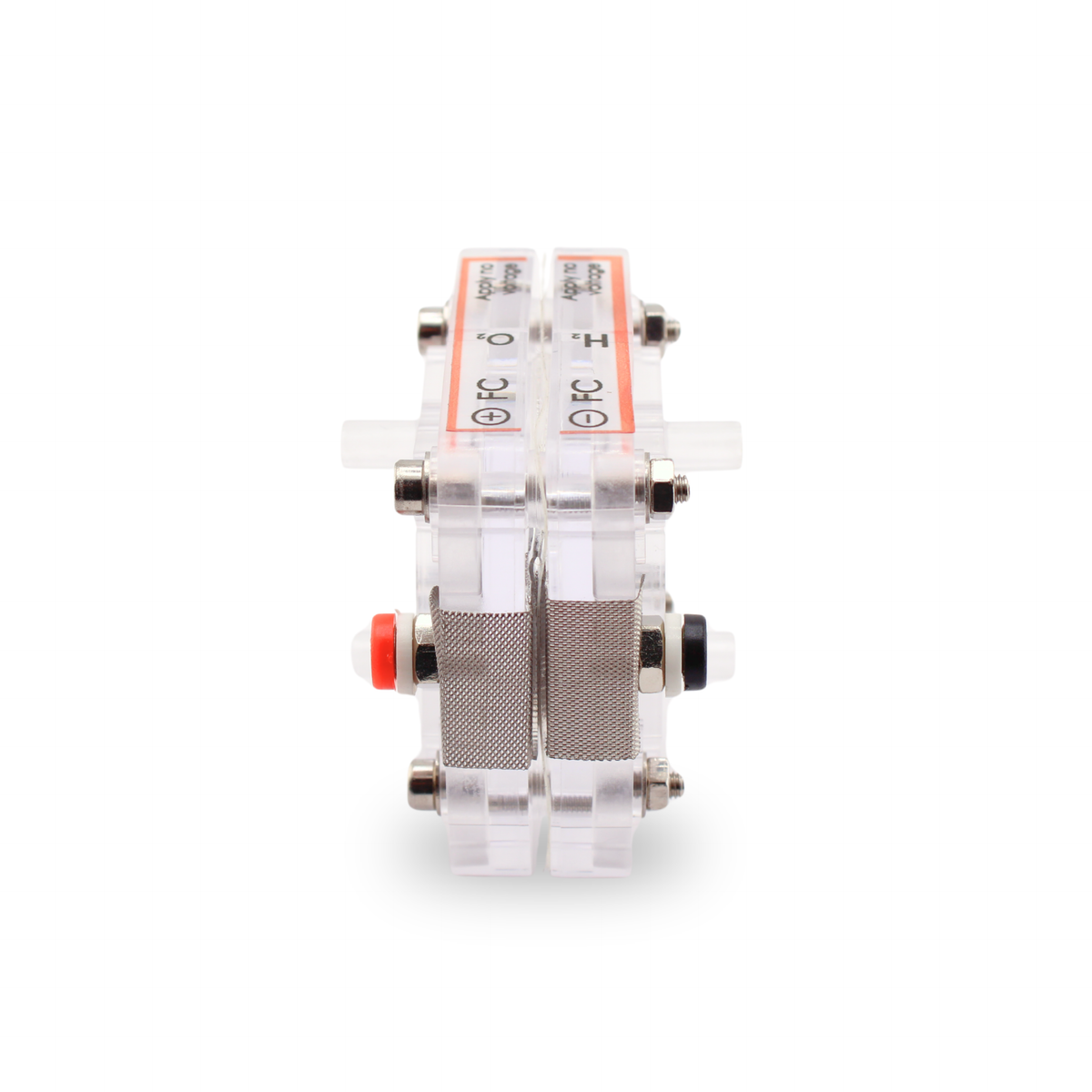 H-TEC F101 single PEM fuel cell for classroom hydrogen experiments, side view