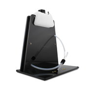 H-TEC Storage 1000 water tank for PEM electrolyzers, 1 L gravity-feed reservoir on black stand, front view