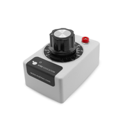 H-TEC Variable Resistance Device A186, 0–100 Ω adjustable resistor with 2 mm banana sockets, front view